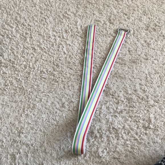 Rainbow stripped belt from Express - Picture 3 of 4